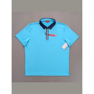 Redvanly Monroe Polo XXL Blue Curacao Golf Performance Stretch NWT